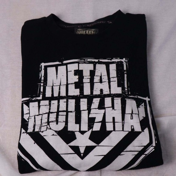 Metal Mulisha Long Sleeves Shirt Thermal Grunge Y2K Vintage Size XL - Picture 7 of 7